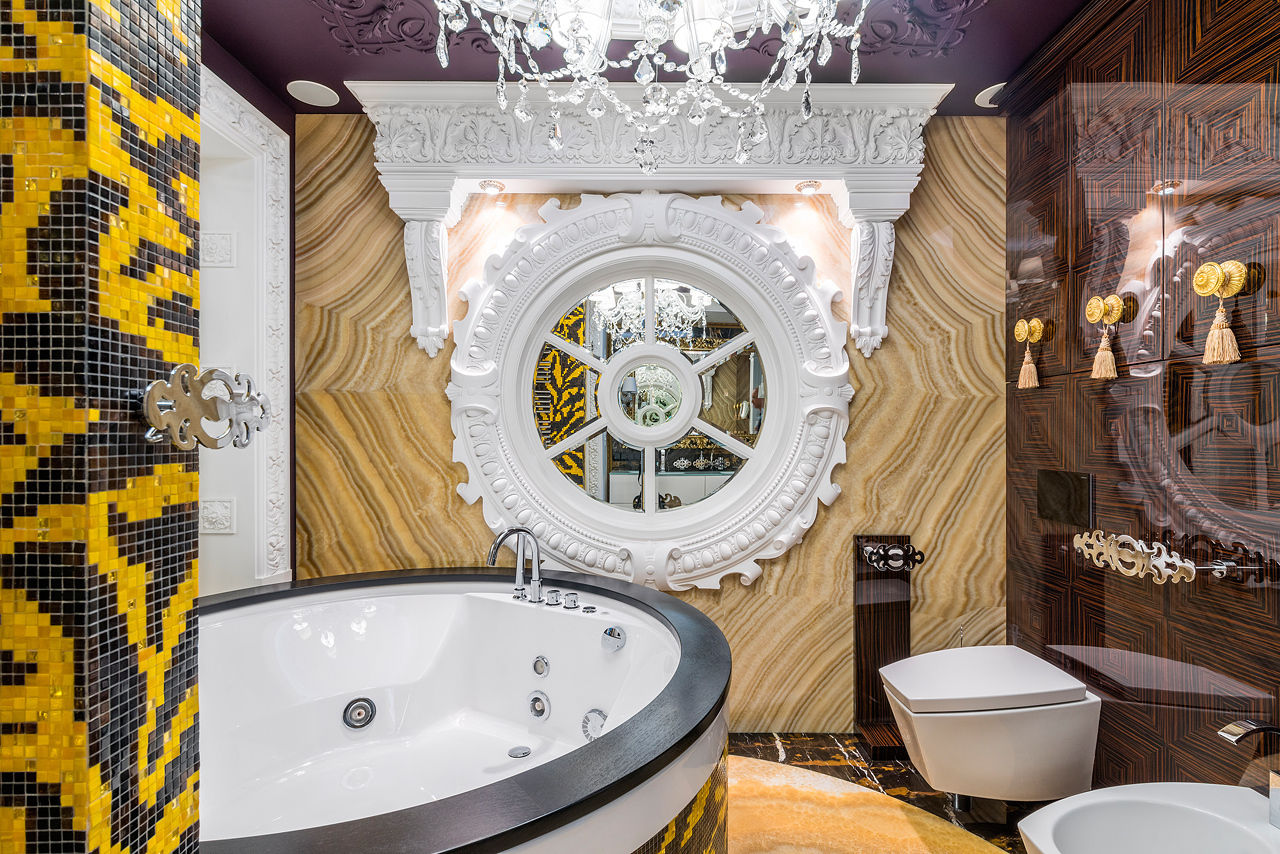 Интерьер квартиры в стиле Эклектики, Belimov-Gushchin Andrey Belimov-Gushchin Andrey Eclectic style bathroom