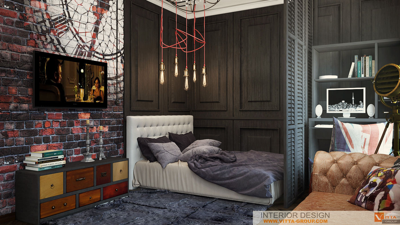 homify Industrial style bedroom