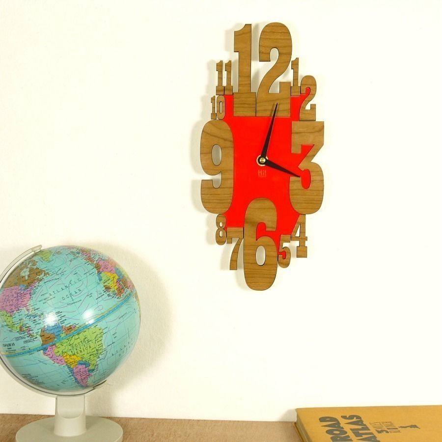 Red Countdown Clock Hi! TIME منازل Accessories & decoration