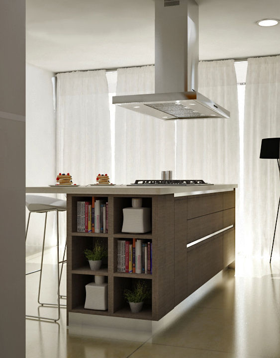 Cocinas Modernas, Citlali Villarreal Interiorismo & Diseño Citlali Villarreal Interiorismo & Diseño Nhà bếp phong cách hiện đại