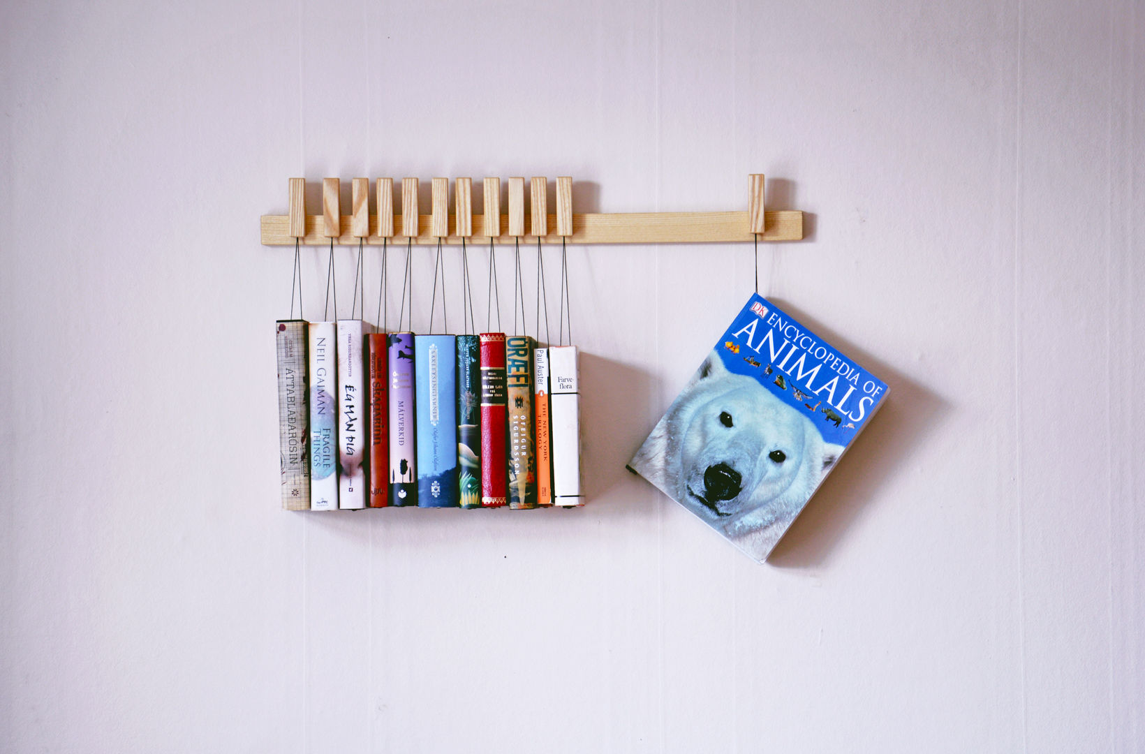 Book rack in Ash, agustav agustav Ruang Keluarga Modern Shelves