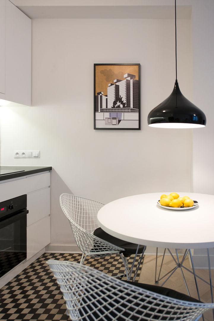 38 m, Plac Zbawiciela, Wwa, dziurdziaprojekt dziurdziaprojekt Minimalist kitchen