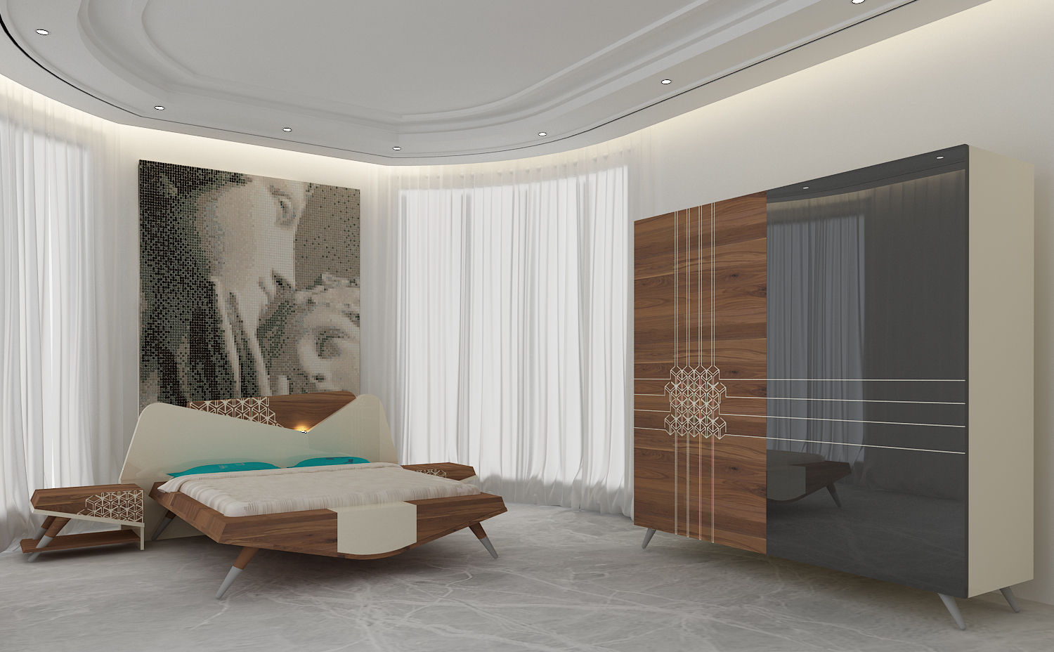 MODERNIST BEDROOM, Inan AYDOGAN /IA Interior Design Office Inan AYDOGAN /IA Interior Design Office Dormitorios de estilo moderno Armarios y cómodas