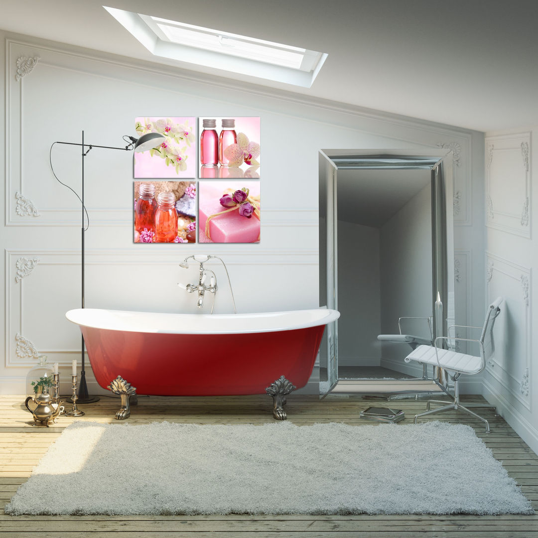 Il rosa rilassante BIMAGO.it Bagno moderno Decorazioni