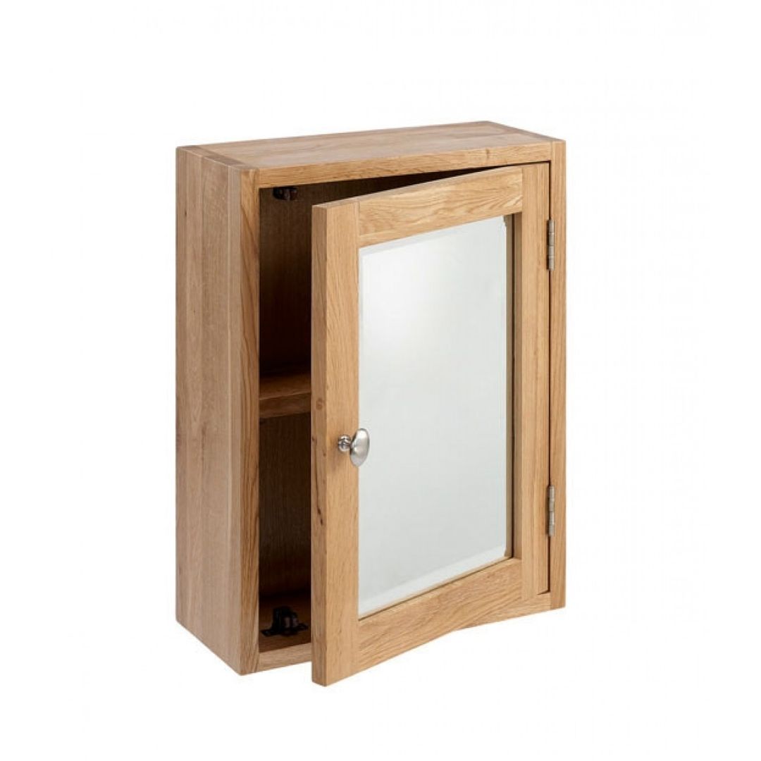 Bonsoni Ludlow Oak Single Bathroom Cabinet - Crafted from solid American Oak and carefully-selected Oak veneers homify حمام Storage