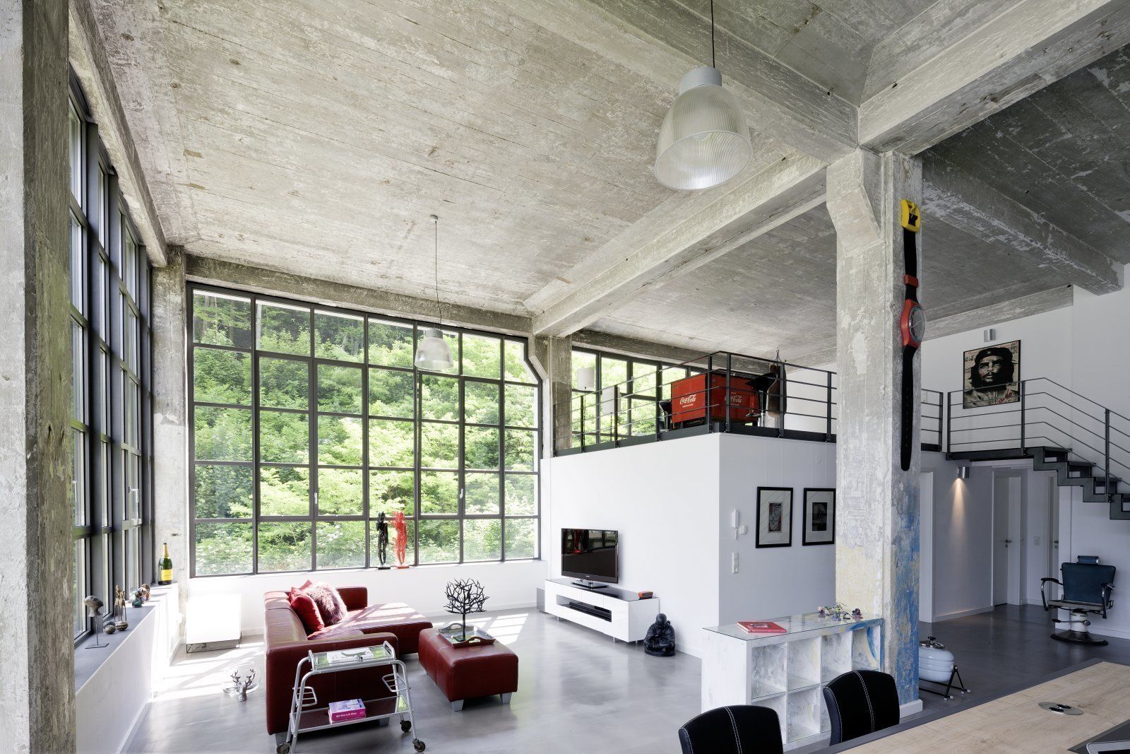 Lofts - Tuchfabrik, Hauser - Architektur Hauser - Architektur Industrial style living room