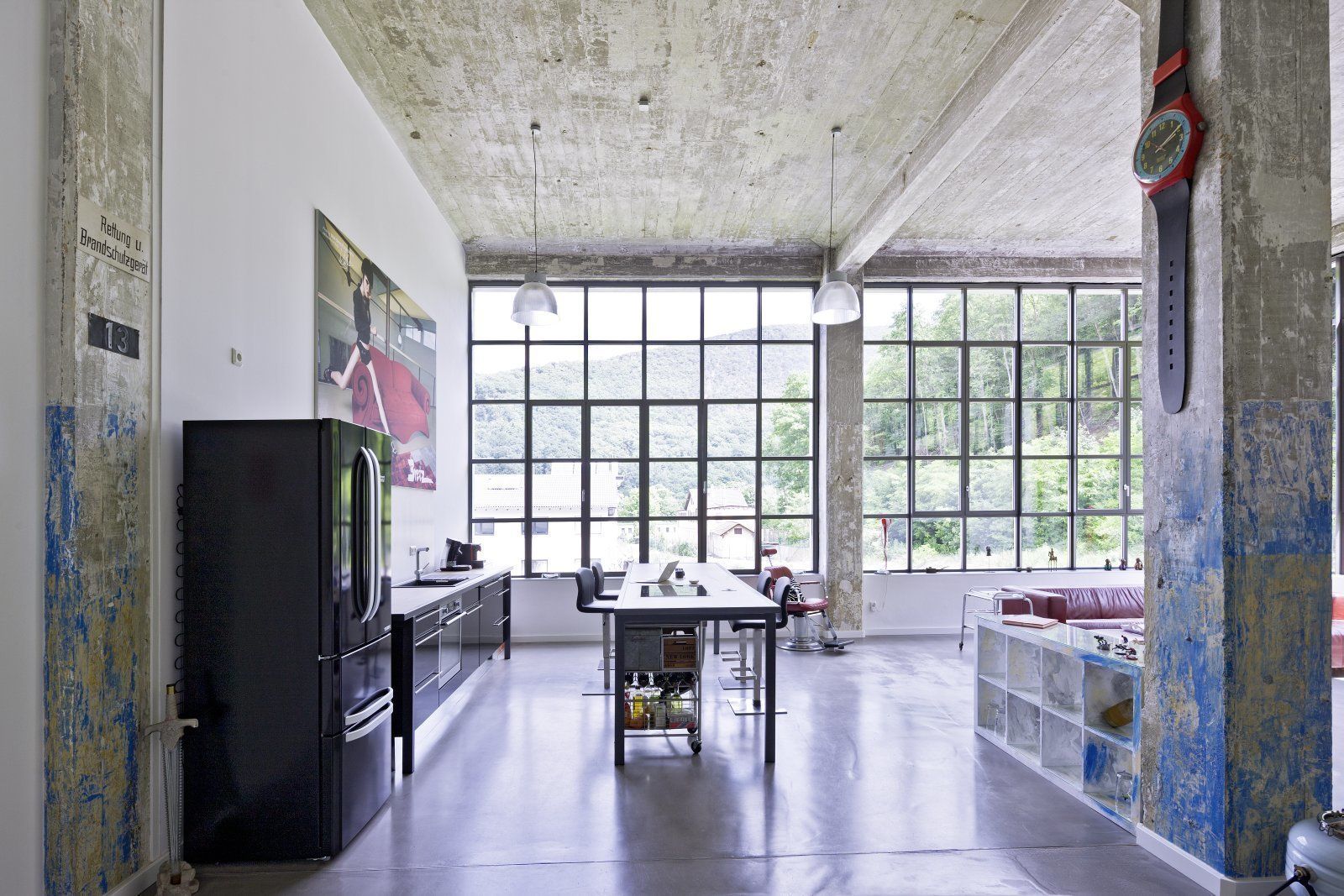Lofts - Tuchfabrik, Hauser - Architektur Hauser - Architektur Industrial style kitchen