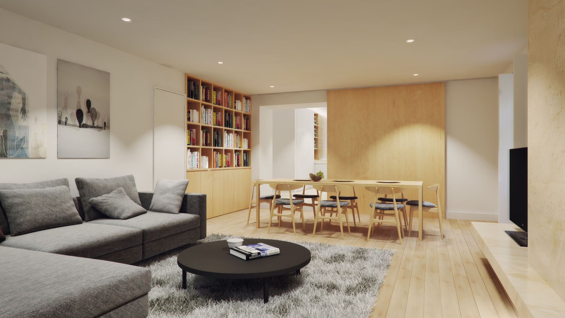 Casa em Lavra, Matosinhos homify Salas de estar minimalistas