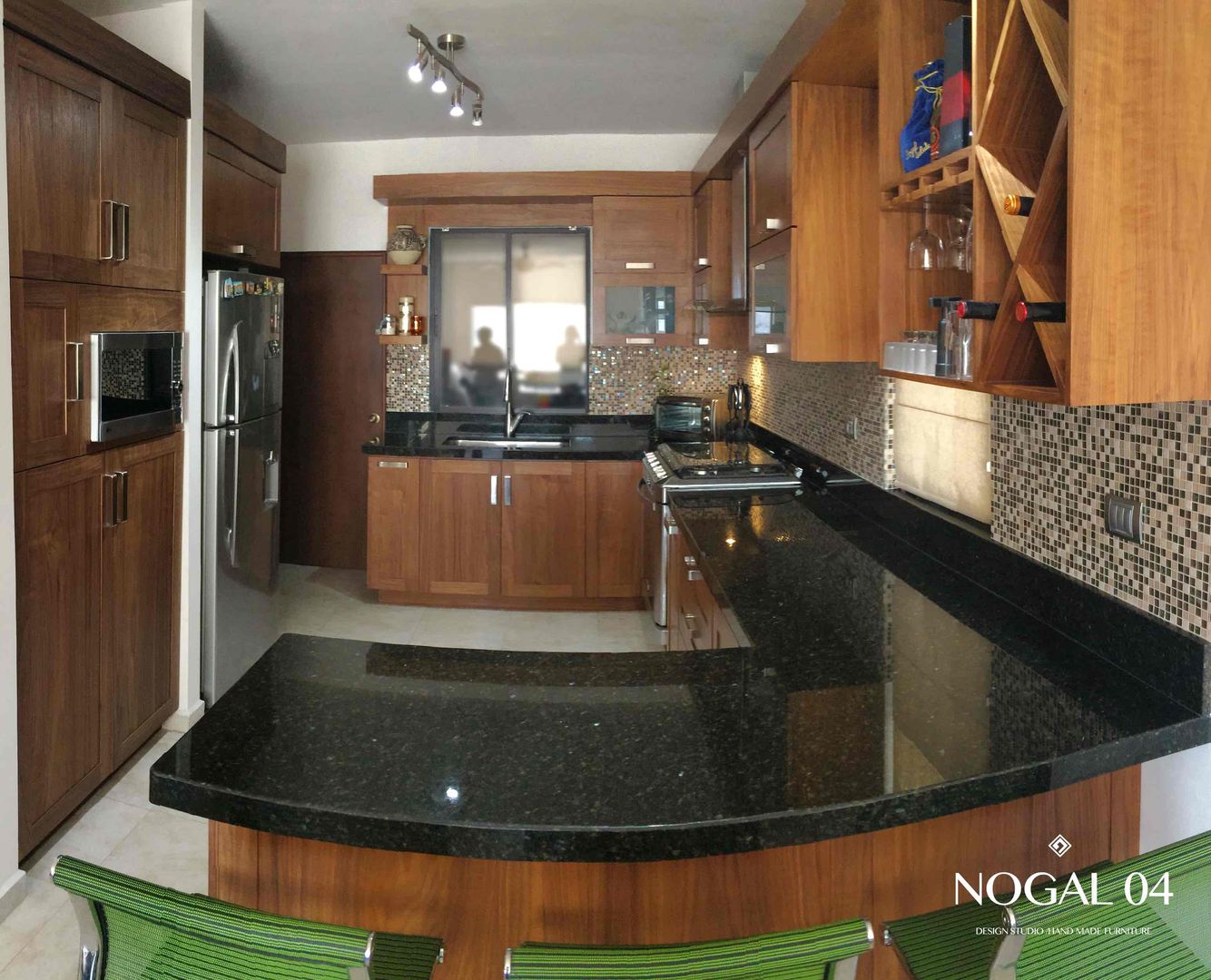 Cocina Contemporánea Nogal homify Cocinas modernas