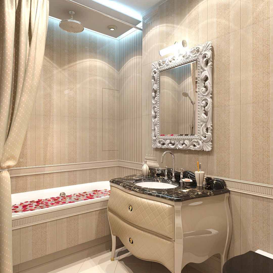 Однокомнатная квартира на ул. Удальцова в Москве, Aledoconcept Aledoconcept Classic style bathroom