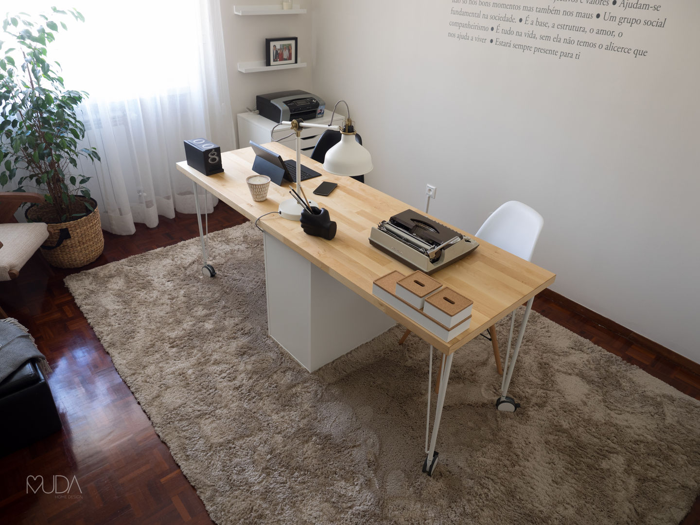 AP Home Office - Sintra, MUDA Home Design MUDA Home Design Phòng học/văn phòng phong cách Bắc Âu