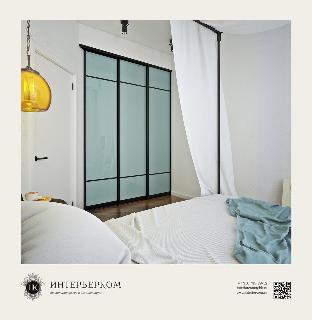 дизайн-проект спальни Easy loft ИнтерьерКом / InteriorCom Спальня в стиле лофт
