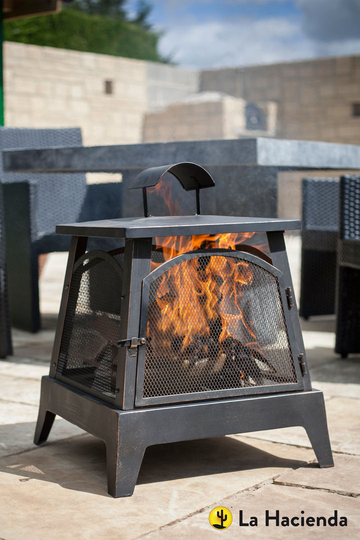 Seattle La Hacienda Taman Klasik Fire pits & barbecues