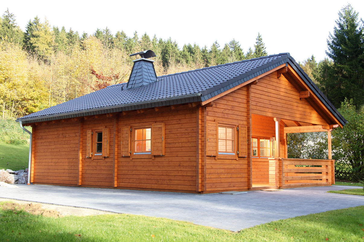 Ferienhaus aus Holz, Gartenhaus2000 GmbH Gartenhaus2000 GmbH Casas de estilo rústico