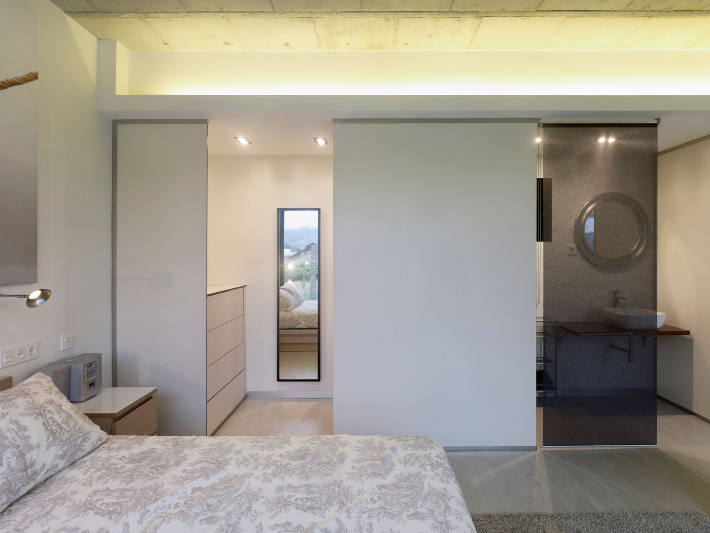 Vivienda en Villagarcía, Nan Arquitectos Nan Arquitectos Minimalist Yatak Odası