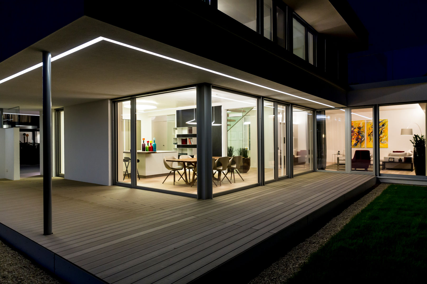 Individuelles Traumhaus: Musterhaus in Bad Vilbel, ARKITURA GmbH ARKITURA GmbH Hiên, sân thượng phong cách hiện đại