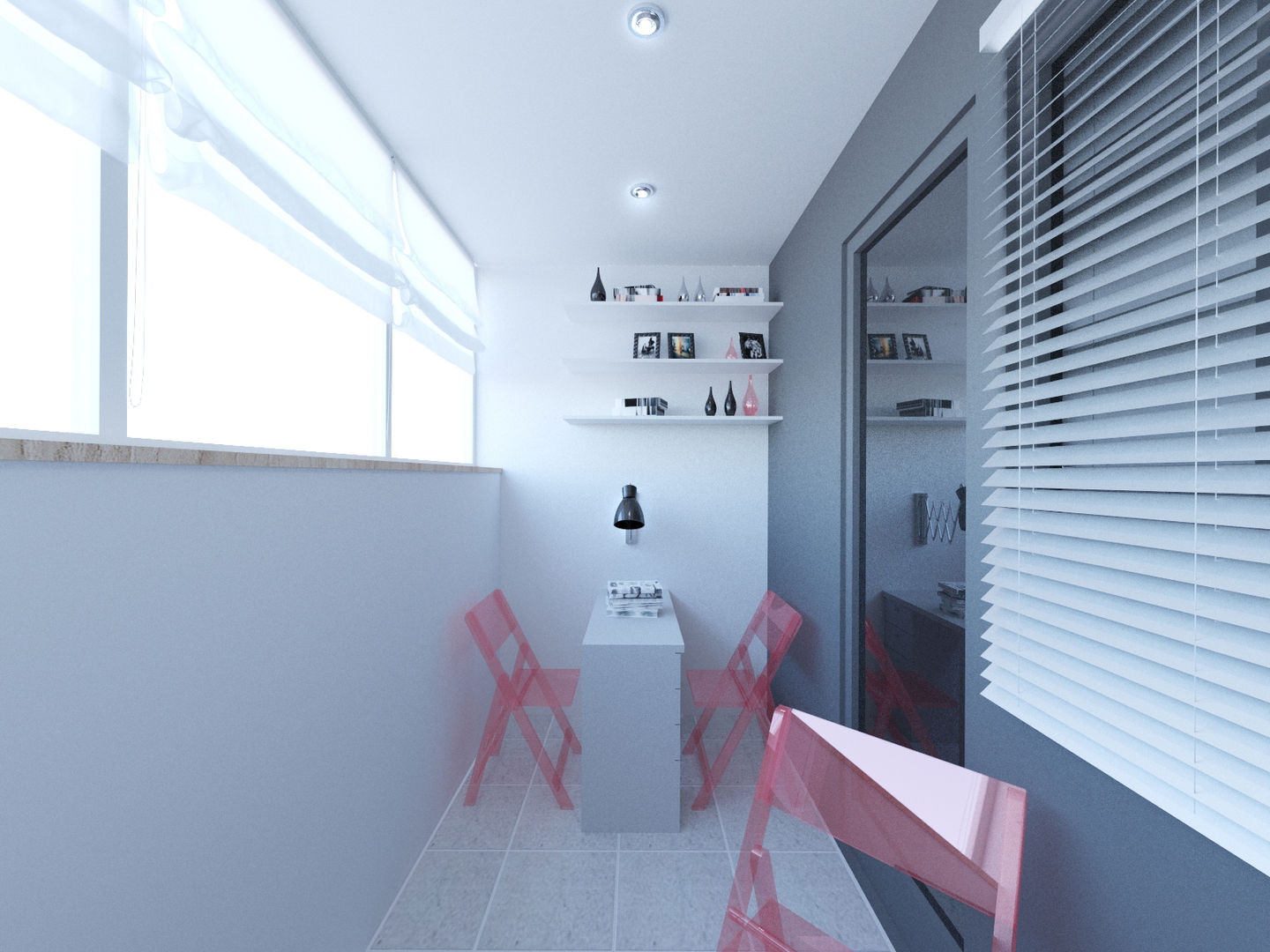 Скандинавия: визуализация современной квартиры , OK Interior Design OK Interior Design Terrace