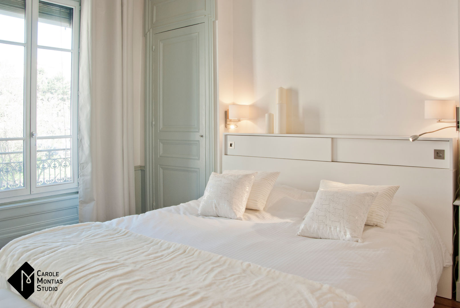 Look Total White, Carole Montias-Studio Carole Montias-Studio Bedroom
