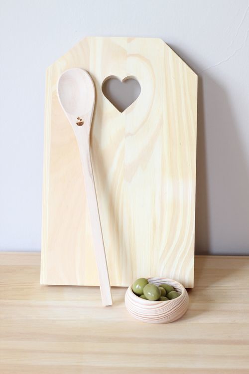 Tábua de cozinha Love, Maria Tigela Maria Tigela Cocinas de estilo minimalista Utensilios de cocina