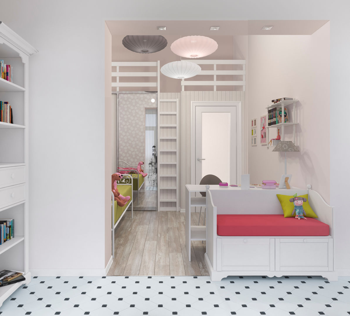 Блок-секция, Center of interior design Center of interior design インダストリアルデザインの 子供部屋