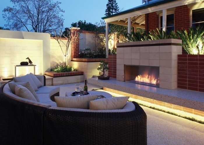 EcoSmart Fire kominki ekologiczne z Australii, ilumia.pl ilumia.pl Balcones y terrazas de estilo moderno