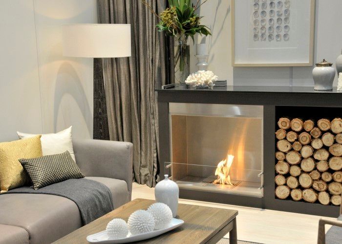 EcoSmart Fire kominki ekologiczne z Australii, ilumia.pl ilumia.pl Modern living room Fireplaces & accessories
