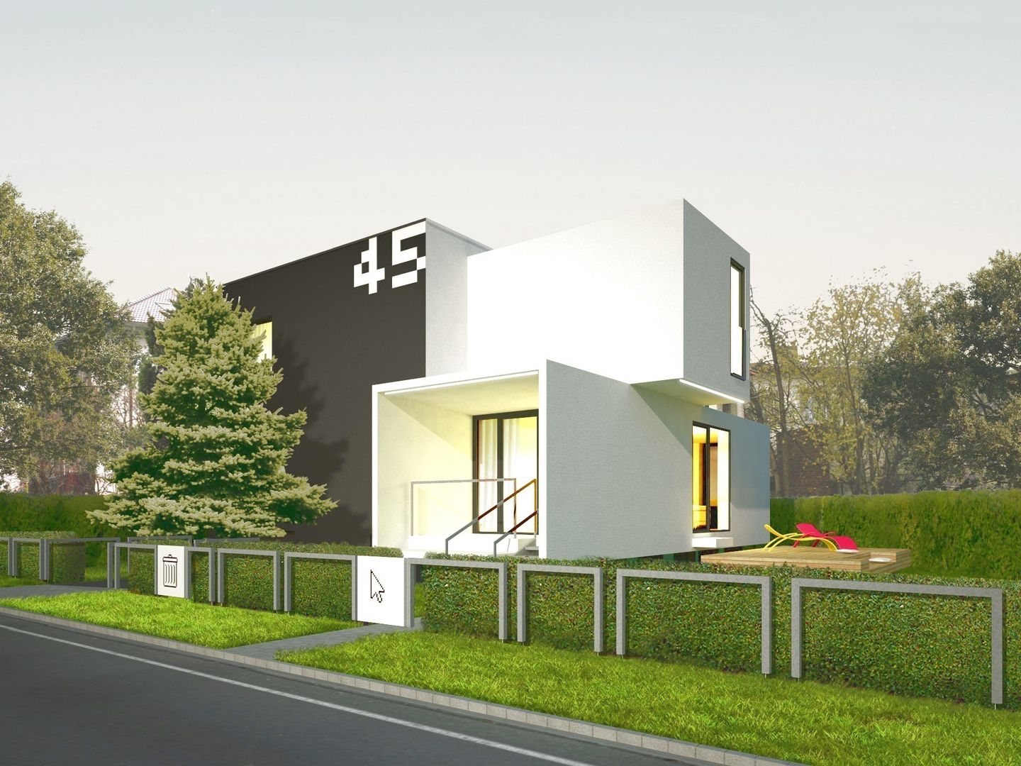 CUBE-2-BOX HOUSE, Zalewski Architecture Group Zalewski Architecture Group Casas de estilo minimalista