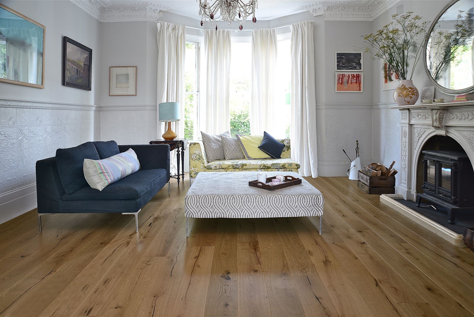 Oak Antique Pre-oiled Distressed The Natural Wood Floor Company Classic style walls & floors Wall & floor coverings