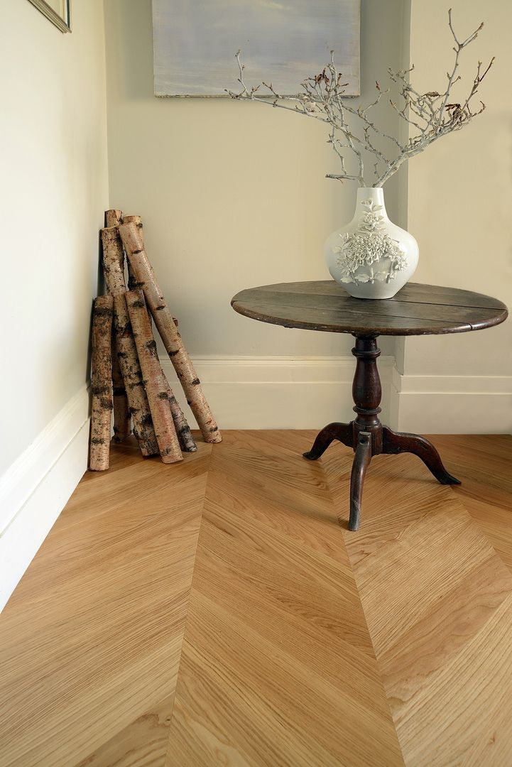 Oak Chevron Parquet The Natural Wood Floor Company Classic style walls & floors Wall & floor coverings