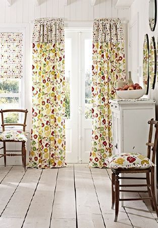 Prestigious Textiles - Pickle Fabric Collection Curtains Made Simple Wiejski salon