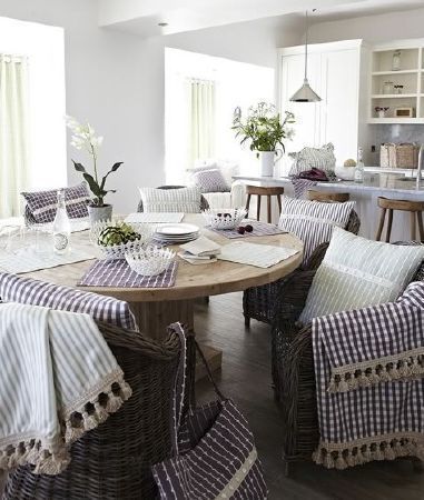 Prestigious Textiles - Marina Fabric Collection Curtains Made Simple Rustic style dining room