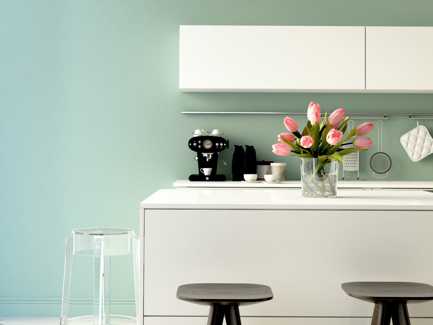 White Modern High-Gloss Kitchen. Piwko-Bespoke Fitted Furniture Modern Kitchen Cabinets & shelves