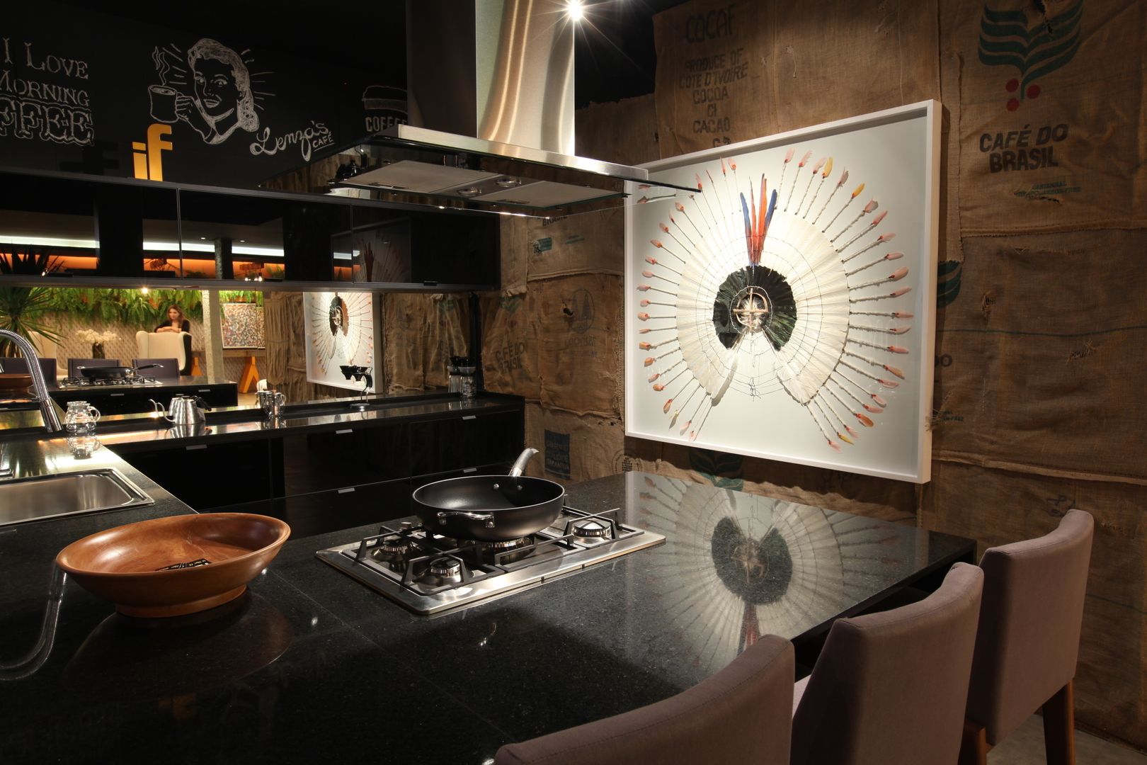 STUDIO BLACK, STUDIO ANDRE LENZA STUDIO ANDRE LENZA Кухня в стиле лофт Кухонная мебель