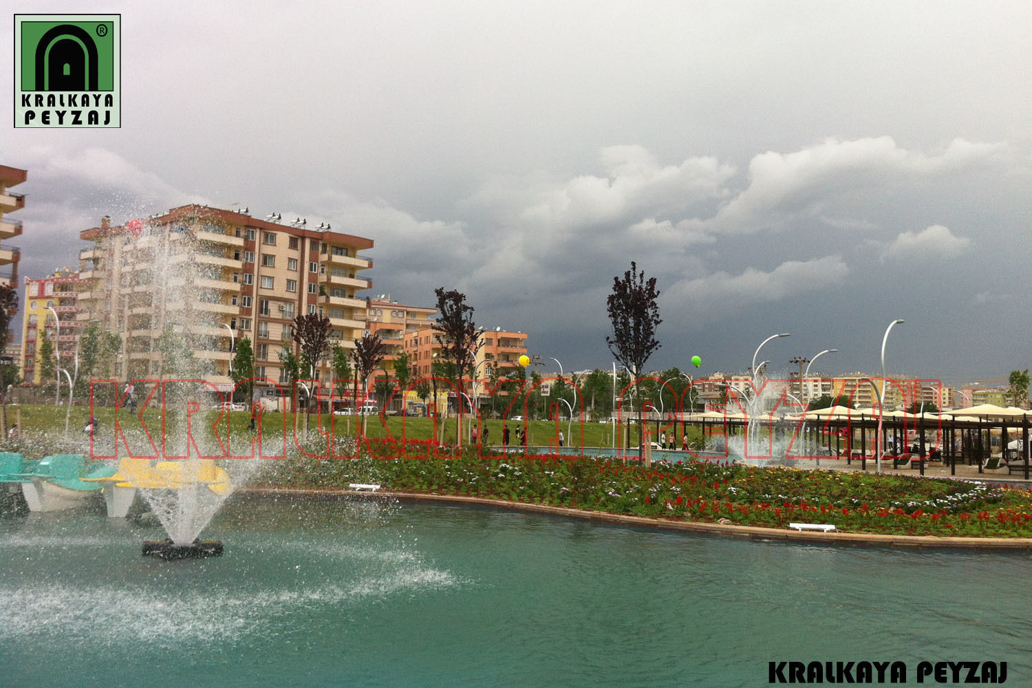 Bağlar Belediyesi / Diyarbakır - Göletli Park Kralkaya Peyzaj Havuz Fıskiye Sist. ve Pompa Mim. Müh. İnş. Ltd. Şti Modern Havuz