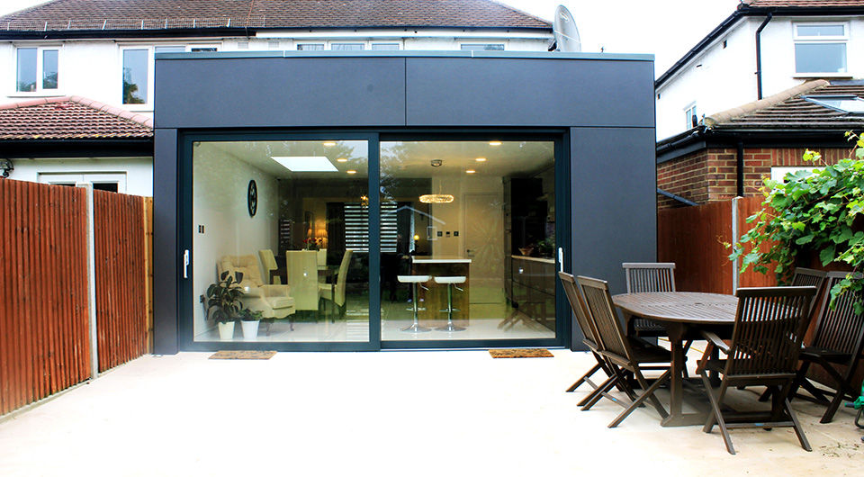 New Malden, Surrey Consultant Line Architects Ltd Jardines de invierno de estilo moderno