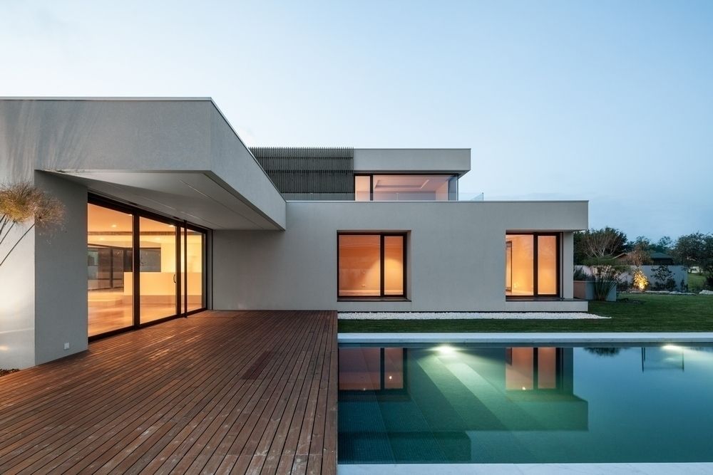 House in Beloura, Sintra, Estúdio Urbano Arquitectos Estúdio Urbano Arquitectos 미니멀리스트 주택