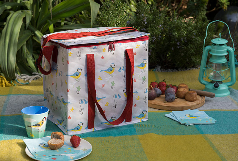 Recycled Blue Tit Picnic Bag Dotcomgiftshop Jardines rurales Decoración y accesorios