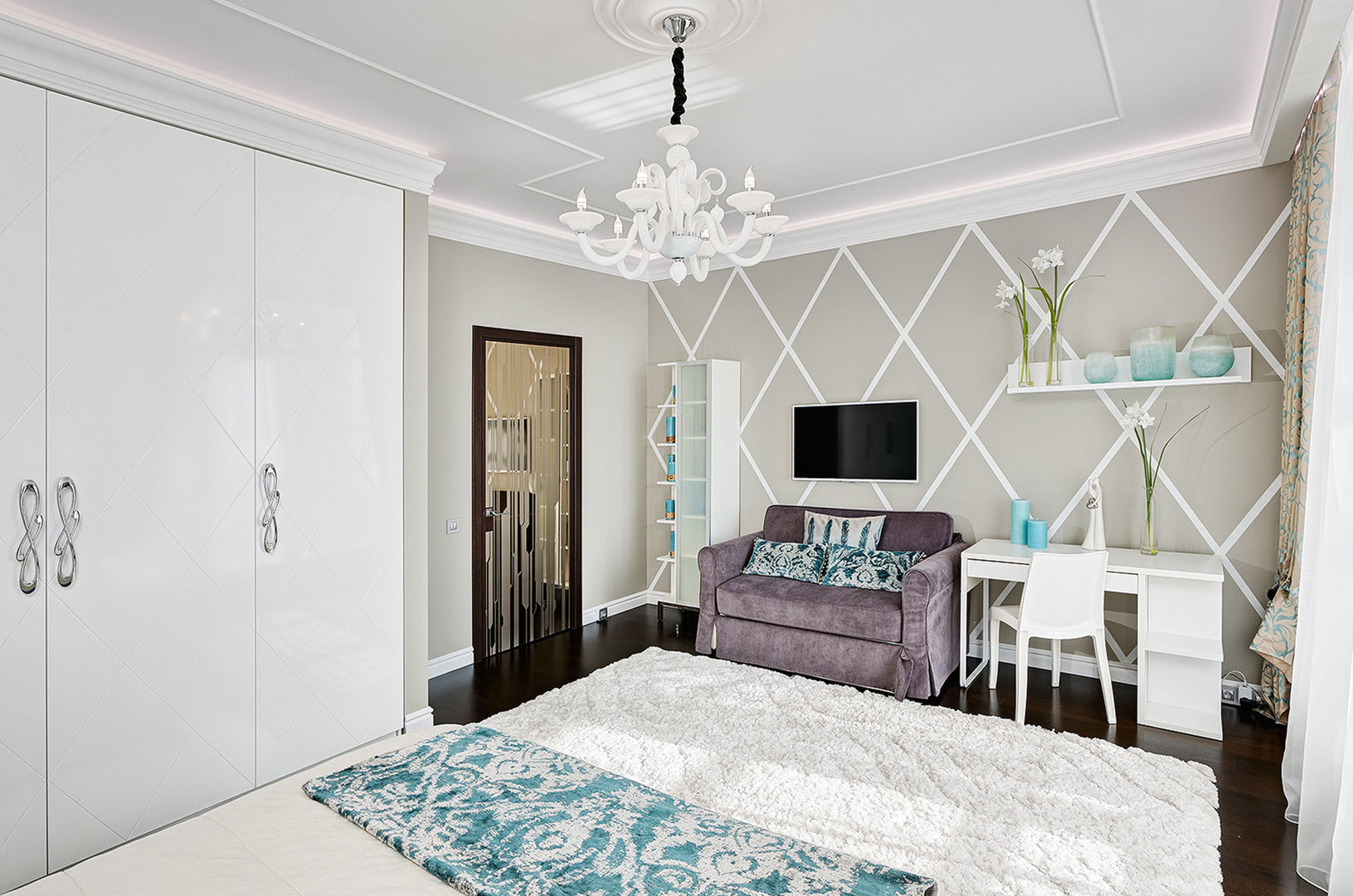 Дизайн интерьера квартиры, ЖК GOLDEN PARK, ELIZABETH STUDIO DESIGN ELIZABETH STUDIO DESIGN Chambre moderne