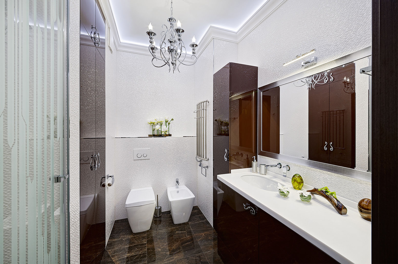 Дизайн интерьера квартиры, ЖК GOLDEN PARK, ELIZABETH STUDIO DESIGN ELIZABETH STUDIO DESIGN Modern style bathrooms