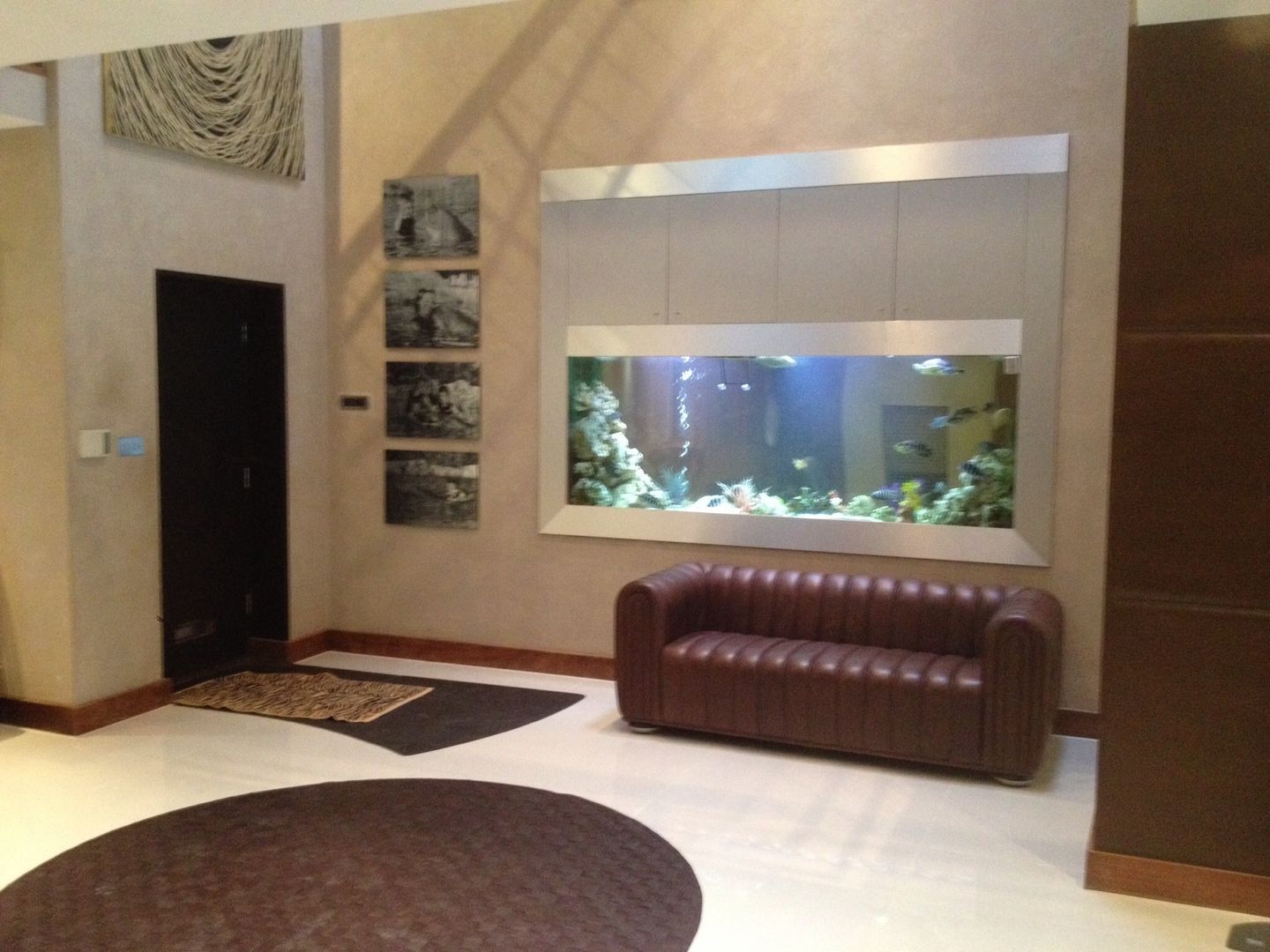 Hertfordshire designer aquarium Aquarium Services Modern Corridor, Hallway and Staircase