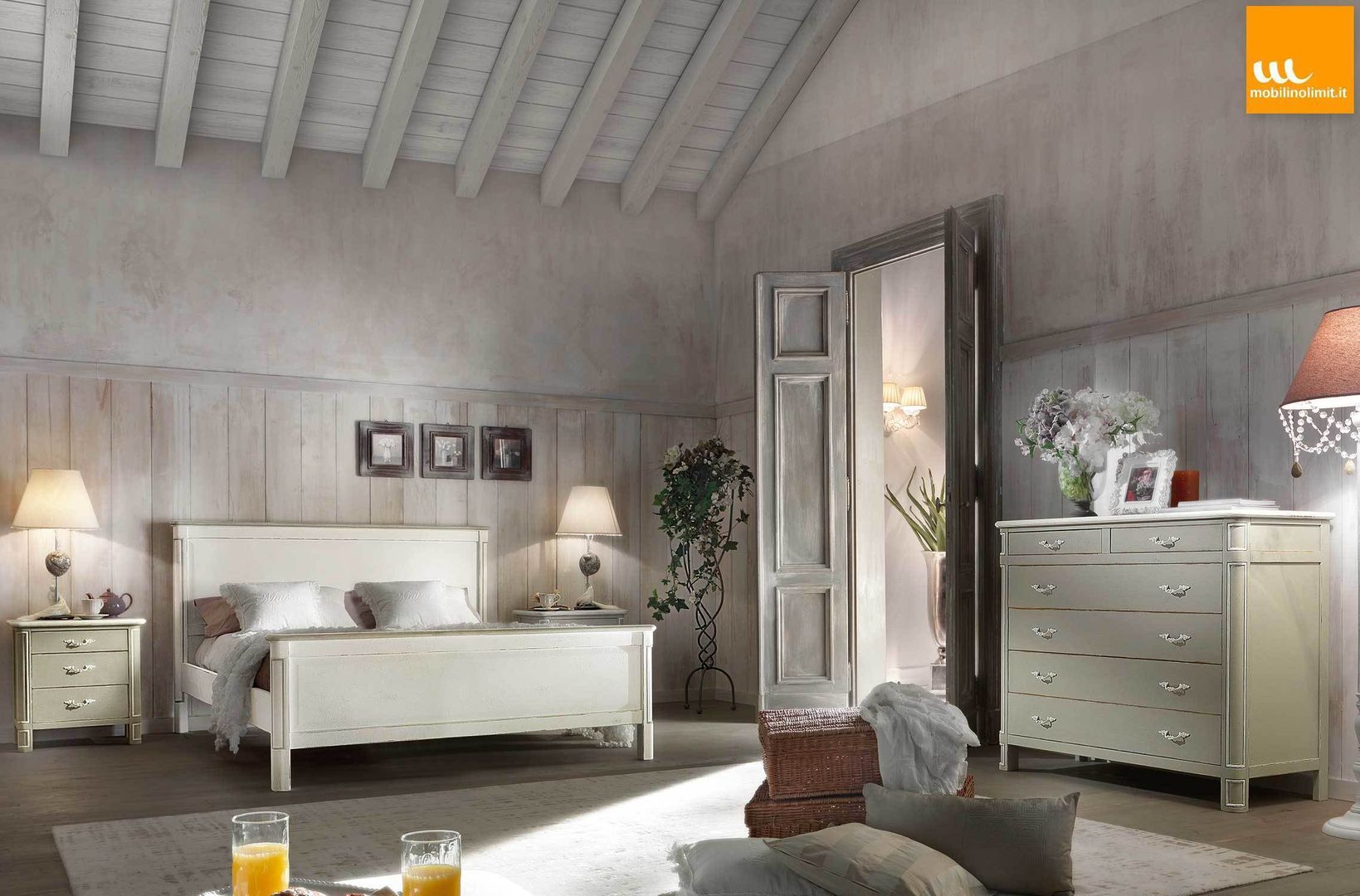 Mobili in stile Shabby Chic, Mobilinolimit Mobilinolimit Rustic style bedroom Beds & headboards