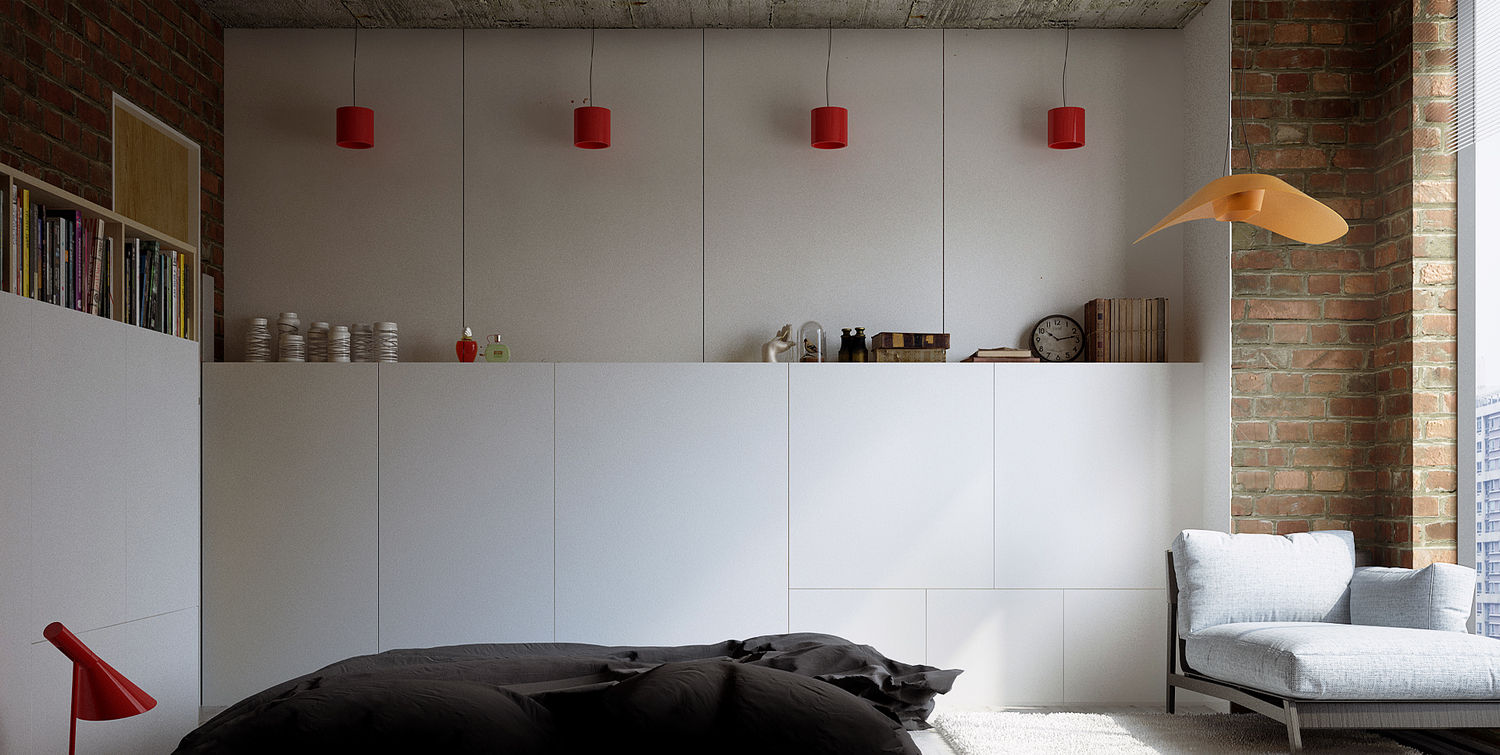 APARTMENT INTERIOR / SHANGHAI, Lenz Architects Lenz Architects Minimalist bedroom