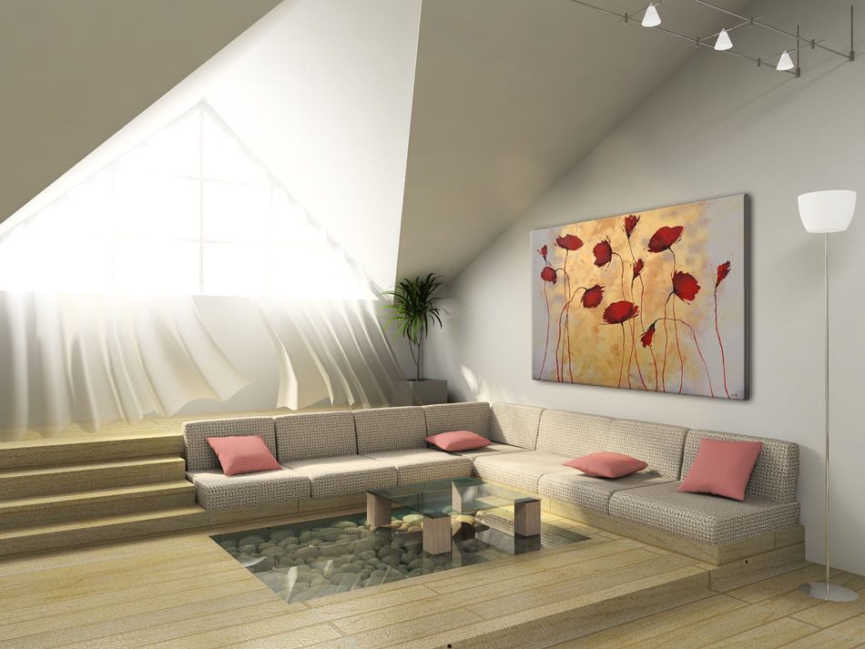 Quadri fiori: Belli e Moderni con un stile Unico, BIMAGO.it BIMAGO.it Modern living room Accessories & decoration