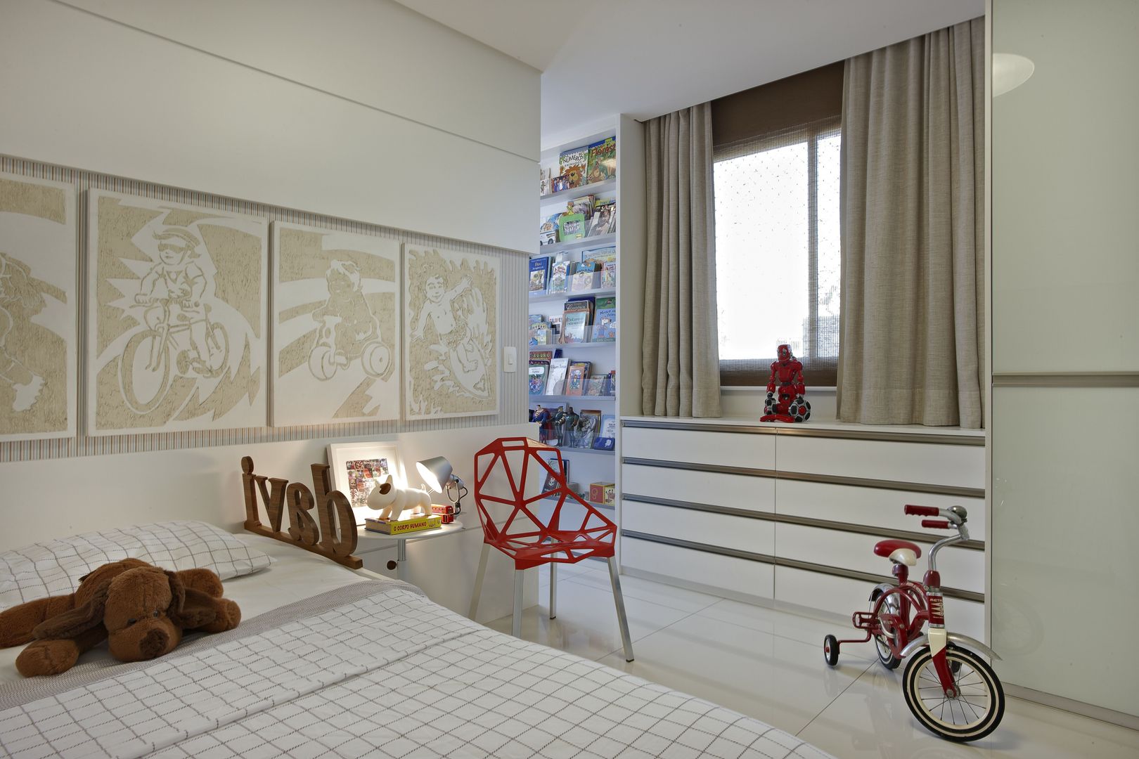 Apartamento Ninho, Coutinho+Vilela Coutinho+Vilela Modern Kid's Room