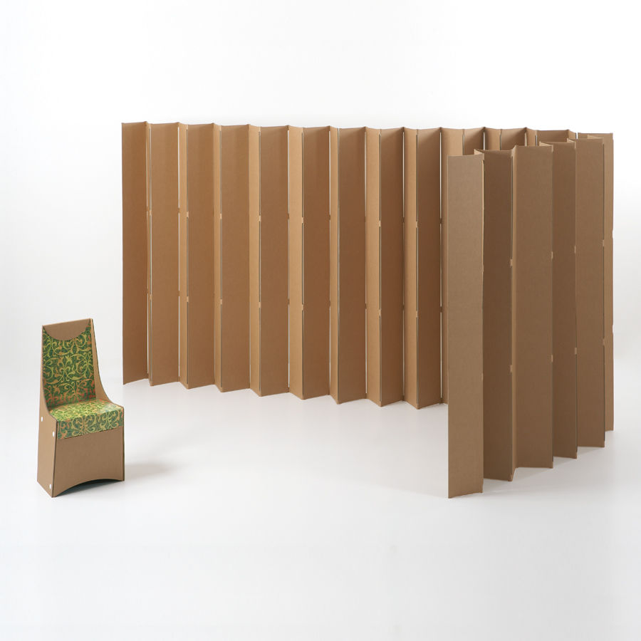 Raumteiler aus Karton, kartondesign.ch kartondesign.ch Lebih banyak kamar Room dividers & screens