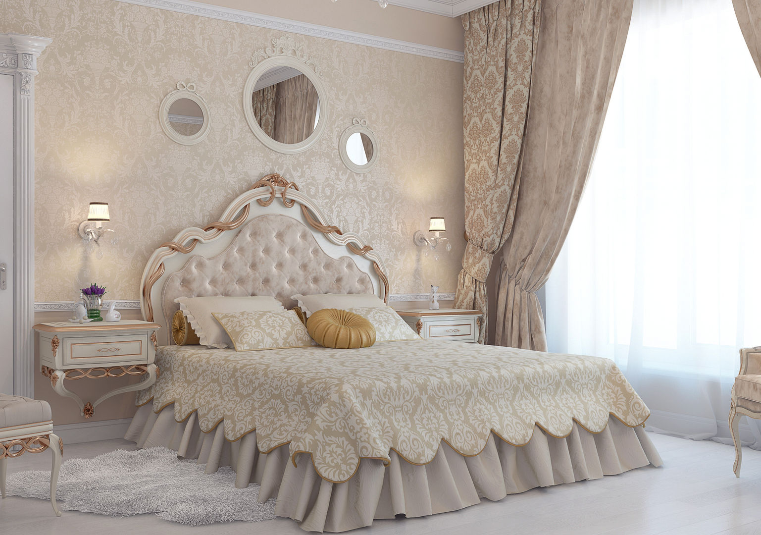 Частный дом в Краснодарском крае., elitdizayn elitdizayn Classic style bedroom