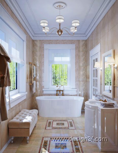 Дом в Санкт-Петербурге, студия Design3F студия Design3F Classic style bathroom