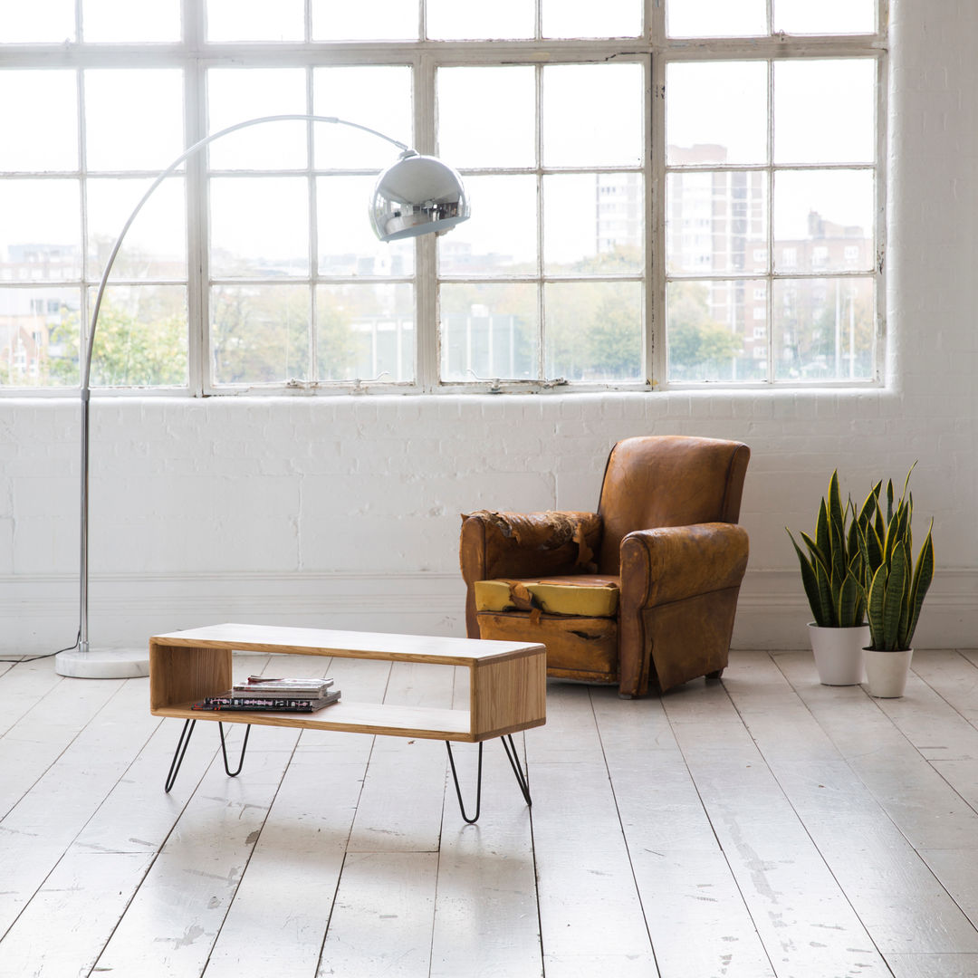 Midcentury Modern TV Stand / Credenza in ash Biggs & Quail Ruang Keluarga Modern TV stands & cabinets