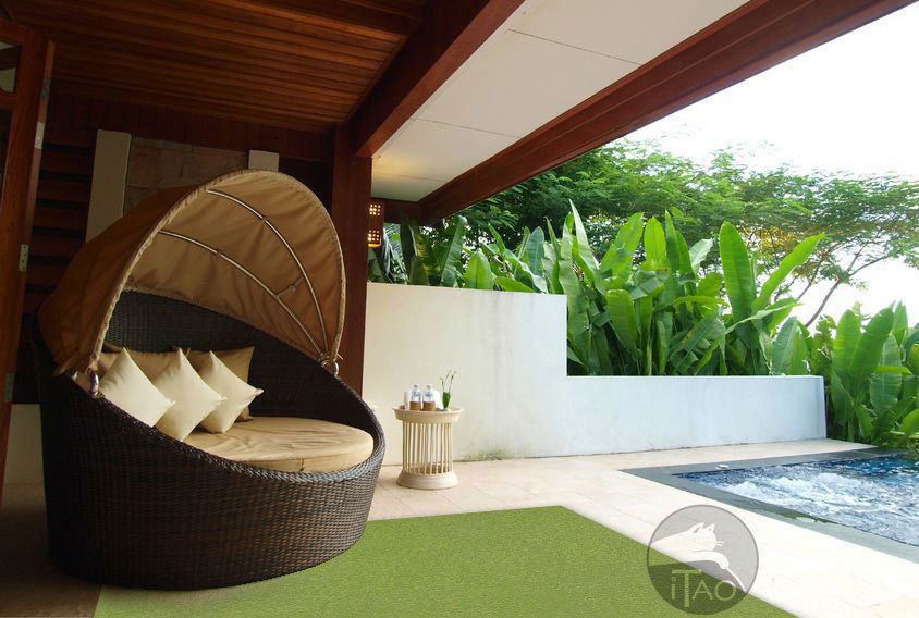 Des tapis pour colorer votre terrasse, ITAO ITAO Balcones y terrazas de estilo minimalista Accesorios y decoración