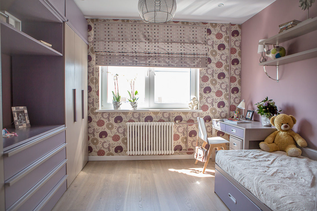 Квартира в Москве 100м2 (дизайнер Мария Соловьёва-Сосновик), Фотограф Анна Киселева Фотограф Анна Киселева Quartos de criança escandinavos